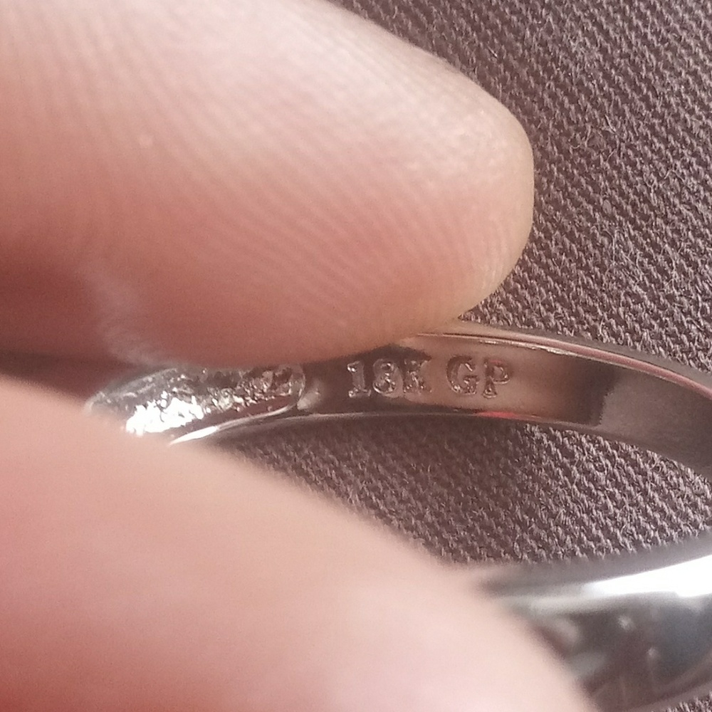 18k white gold plated Ring - Picture 4 of 4